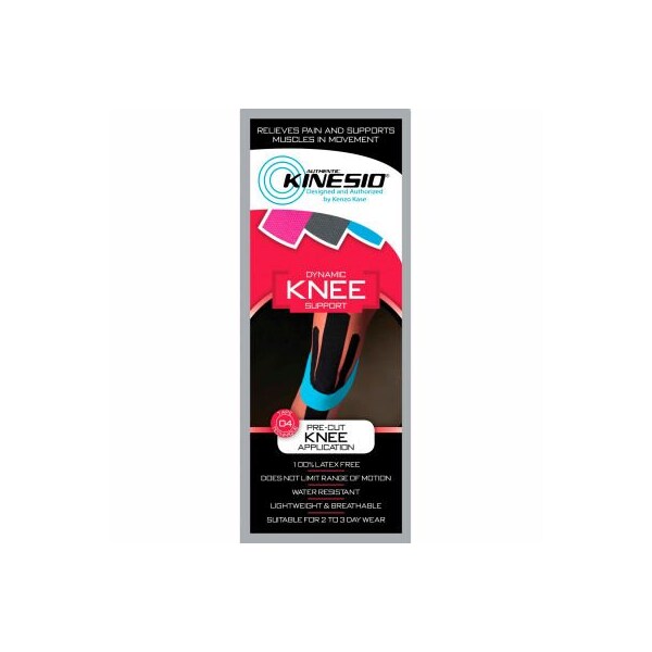 Kinesio Pre-Cut Kinesiology Tape, Knee, Case of 20